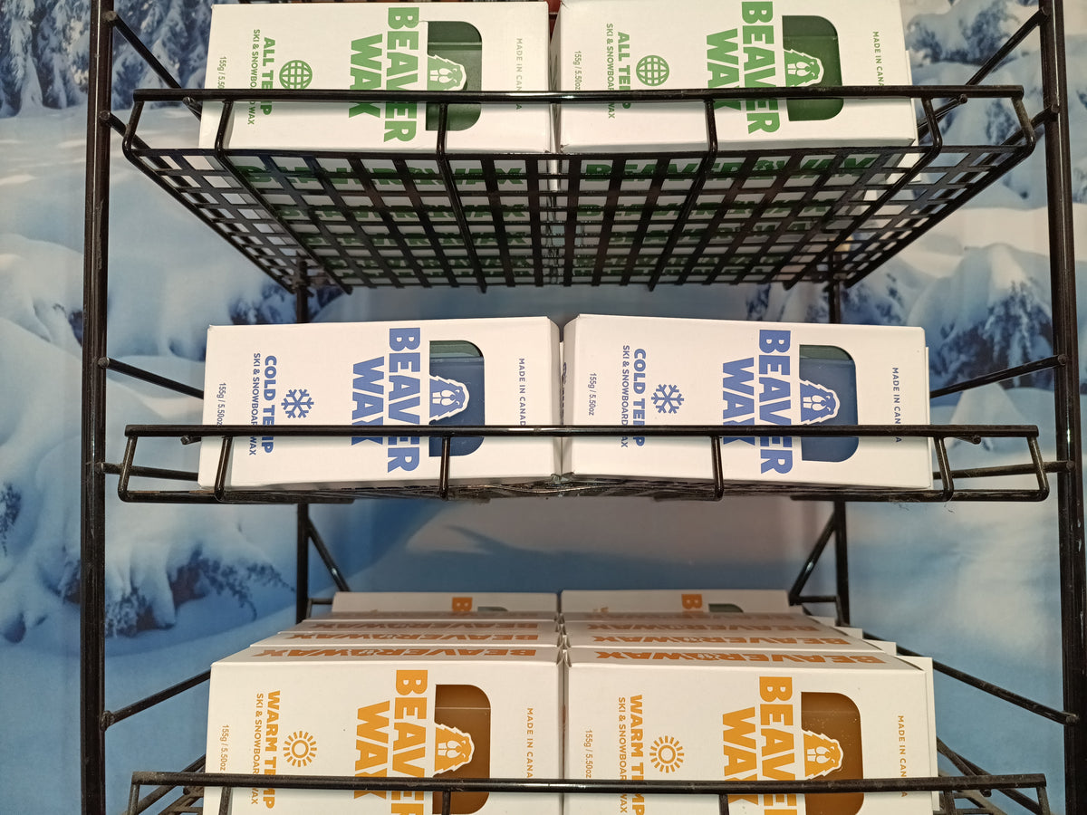 Beaverwax All, Cold and Warm Temp waxes on the TopSheetz rack