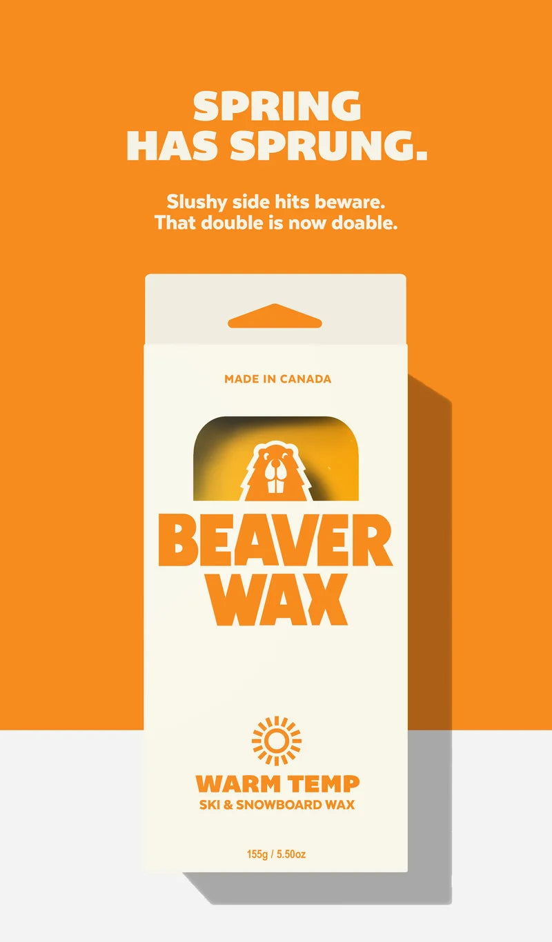 Beaverwax Warm Temp ski and snowboard wax, 155 g