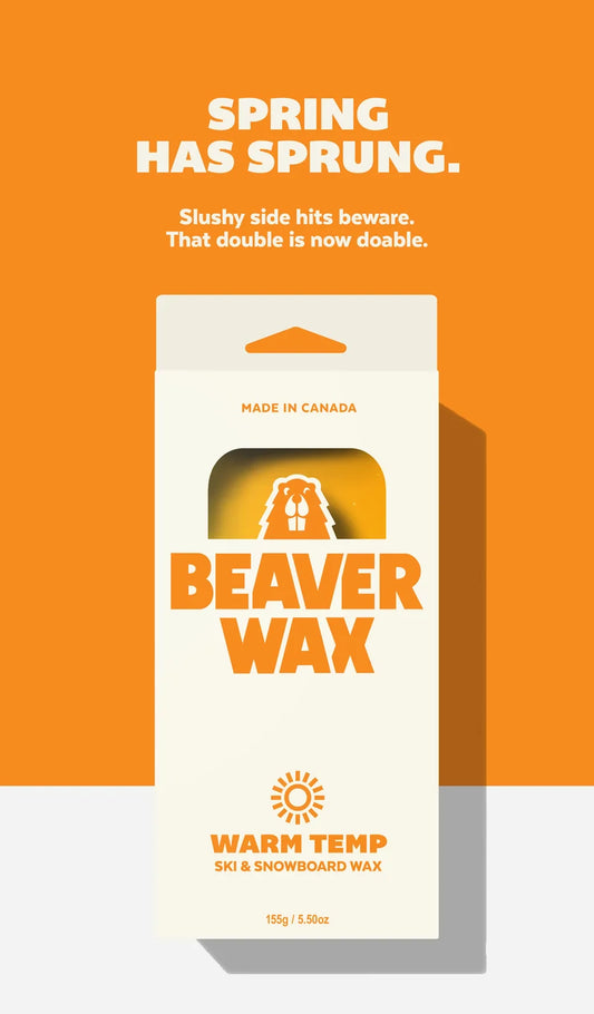Beaverwax Warm Temp ski and snowboard wax, 155 g