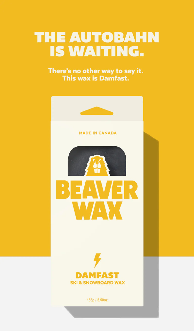 Beaverwax DamFast ski and snowboard wax, 155 g