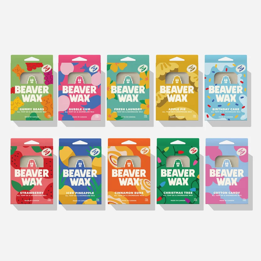 All ten Beaverwax scented all temp waxes